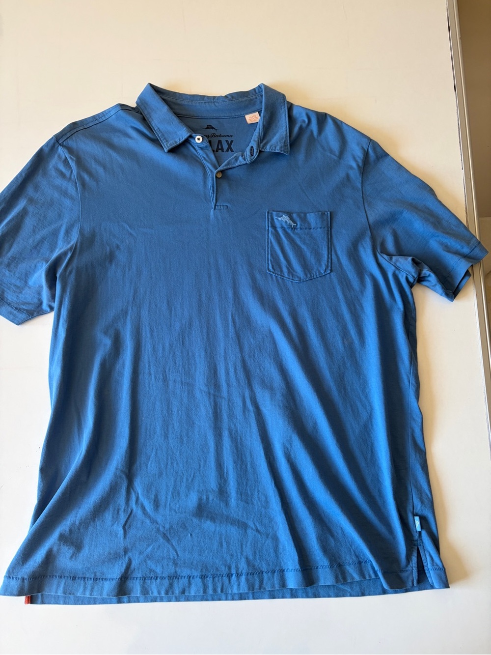 Tommy Bahama relax blue casual polo shirt short sleeve men’s XL golf